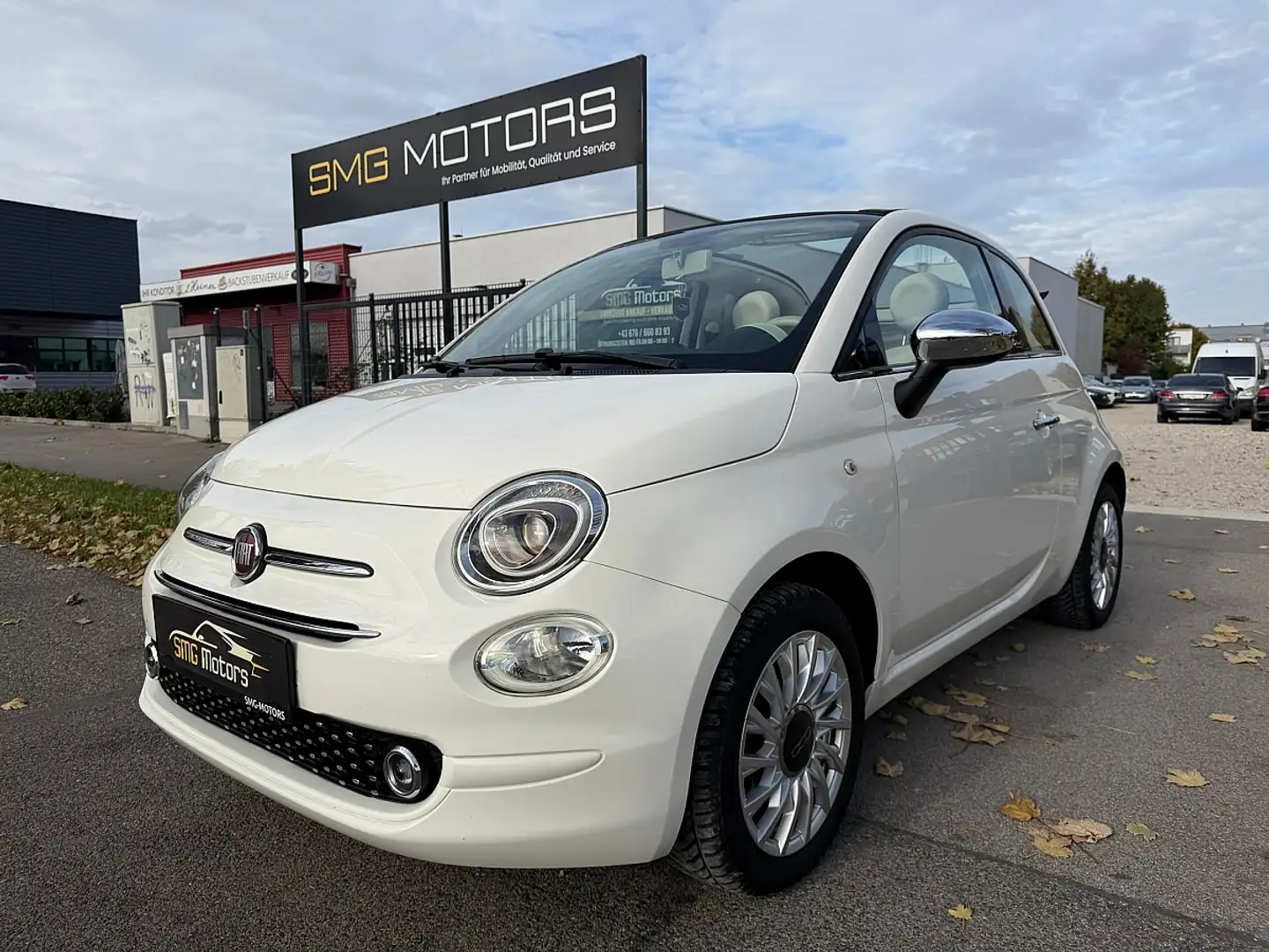 Fiat 500C 1,2 Lounge CABRIO/TEMPOMAT/NAVI/PARKSENSOR Weiß - 1