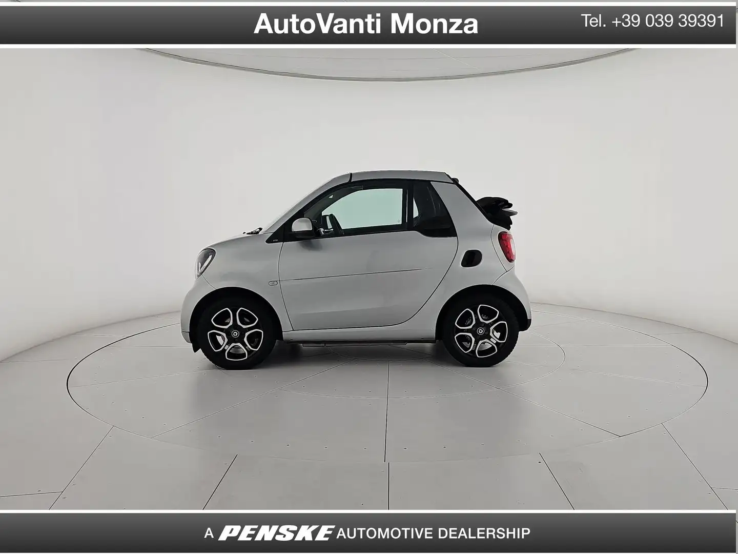 smart forTwo 90 0.9 Turbo twinamic cabrio Prime Grigio - 2