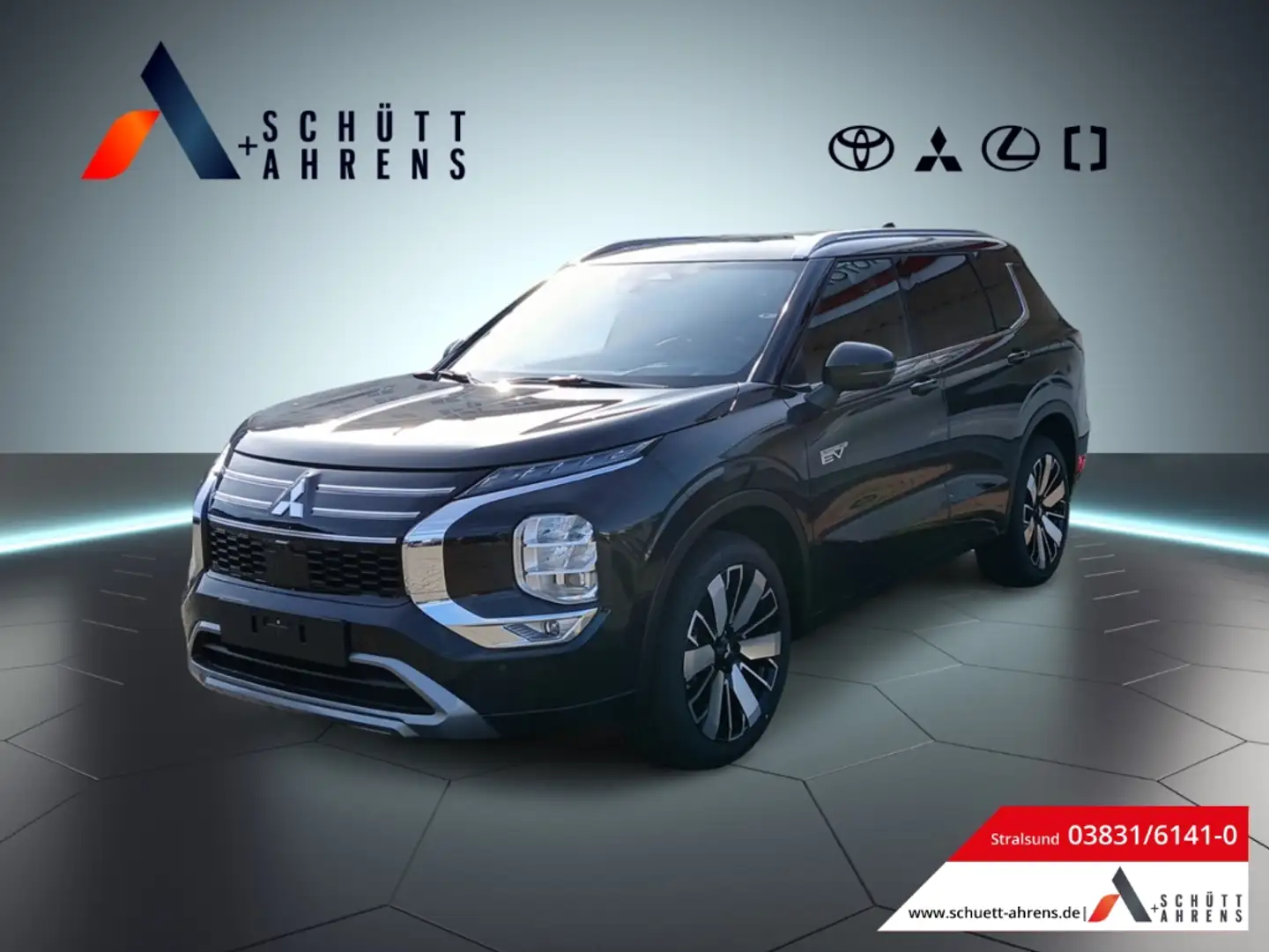 Mitsubishi Outlander 2.4 PHEV TOP mit Luxury Paket S-AWC EU6e Noir - 1