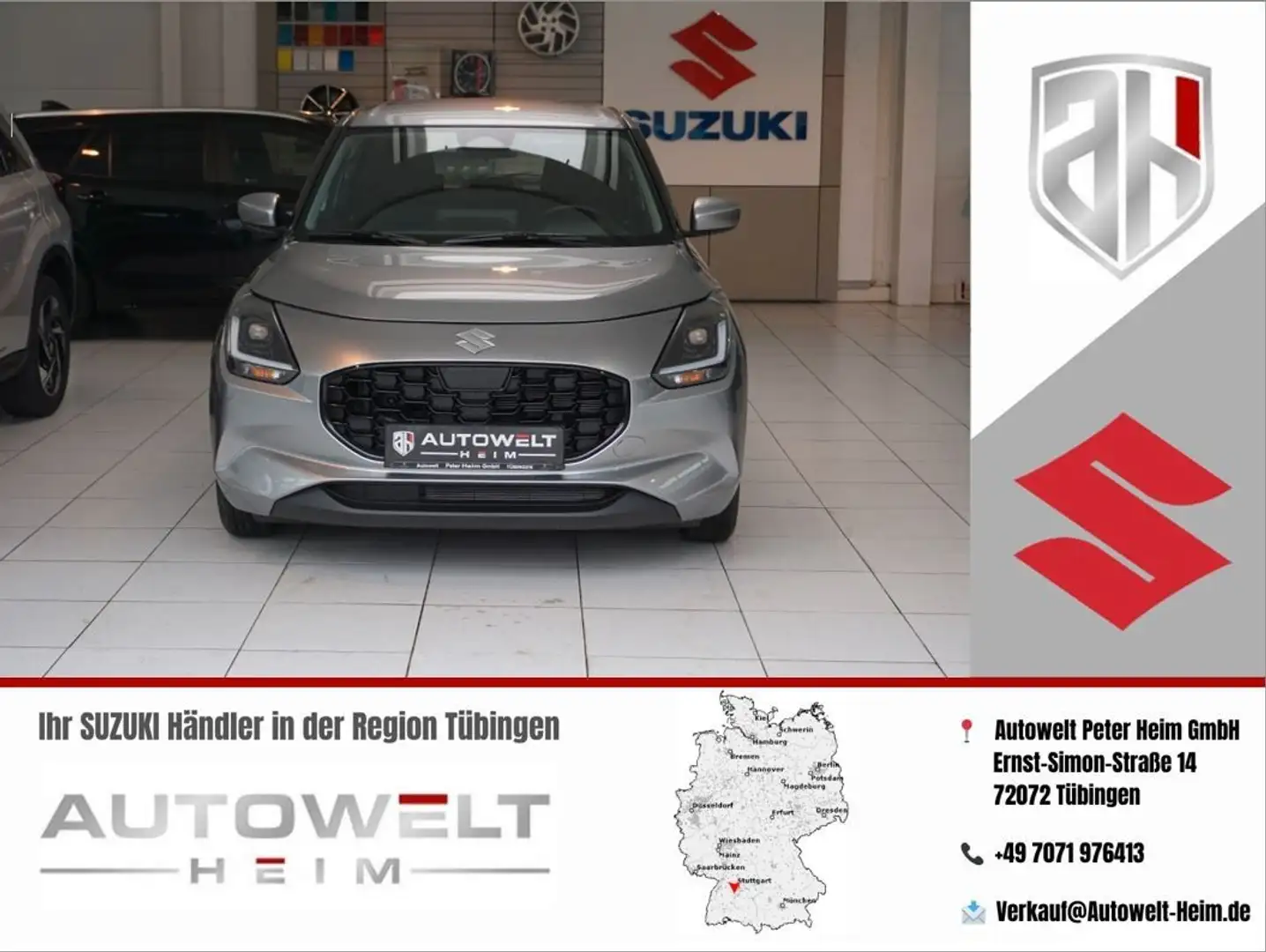 Suzuki Swift 1.2 Hybrid Club*TEMPOMAT*NAVI*Klima Silber - 1