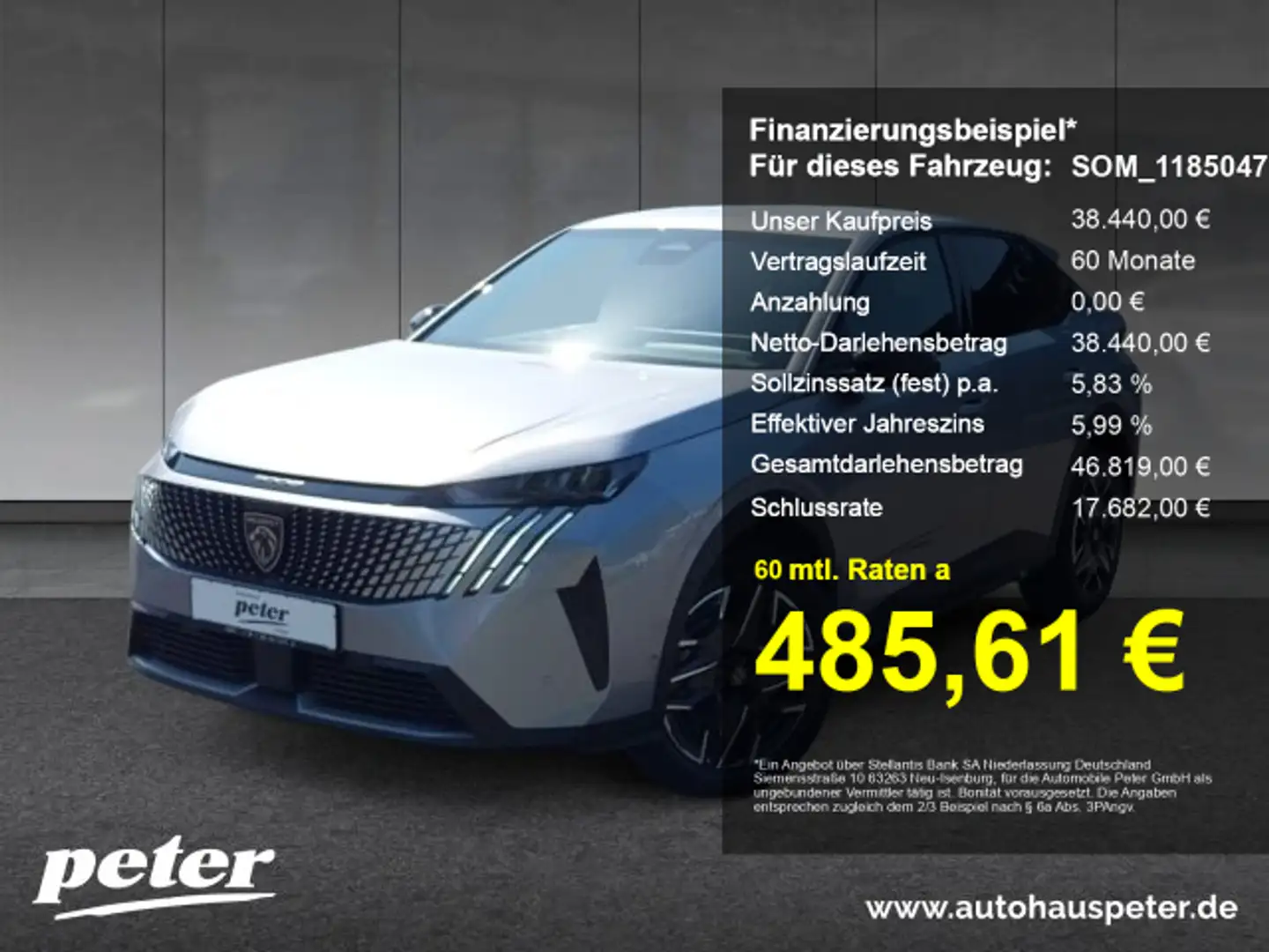 Peugeot 3008 3008 Allure Hybrid 145 Pano+Drive+Winterpaket Grau - 1