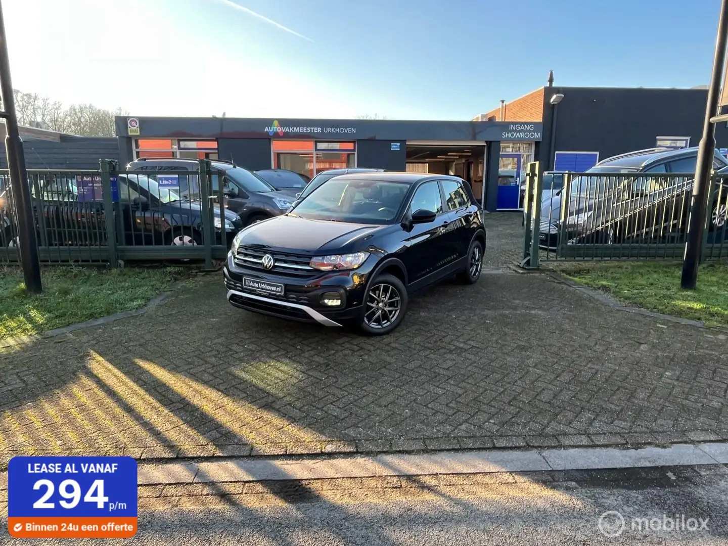 Volkswagen T-Cross 1.0 81kw,aut,clima,6-24 mnd garantie mogelijk Negro - 1