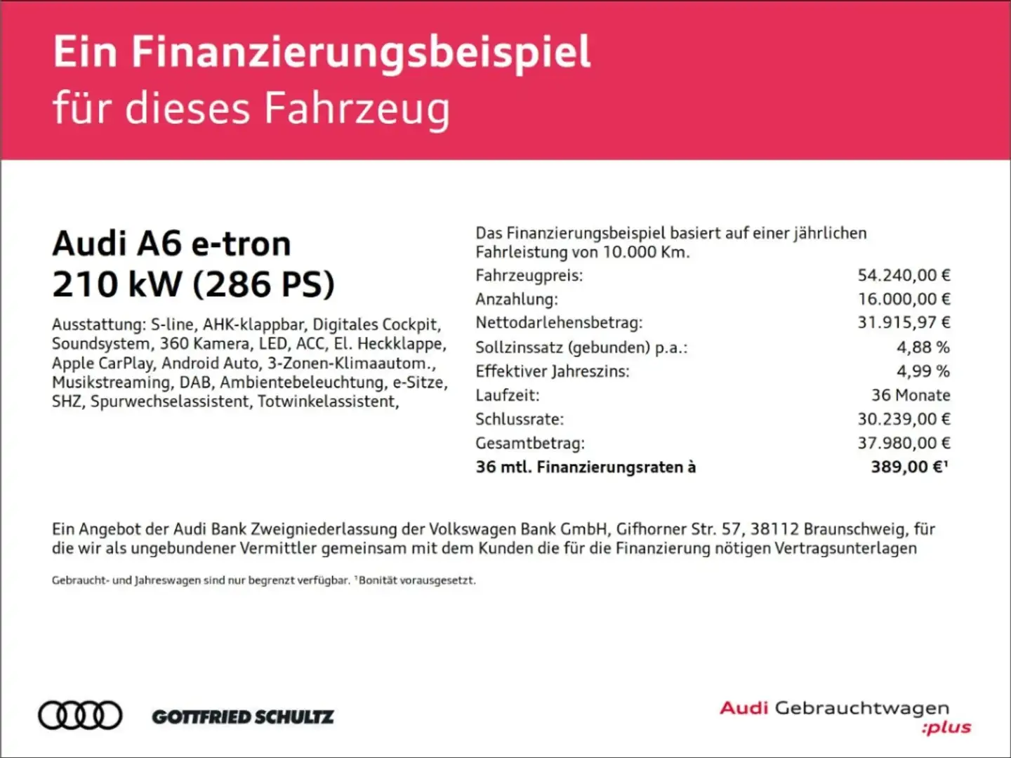 Audi A6 Sportback E-TRON S-LINE ACC AHK MATRIX KAMERA Beige - 2