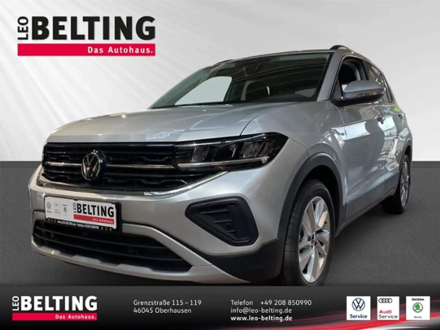 Volkswagen T-Cross Life 1.0 TSI LED Kamera R2D Keyless KLIMA ALU Silber - 1