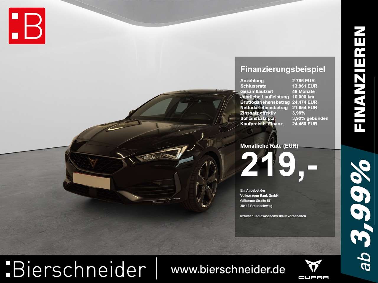 Cupra Leon 2023 — 1.4 e-Hybrid DSG VZ LED NAVI 19-ALU KEYLESS SHZ