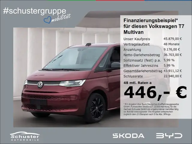 Volkswagen T7 Multivan 2.0TSI*Panodach StndHzg Harm/Kar AHK