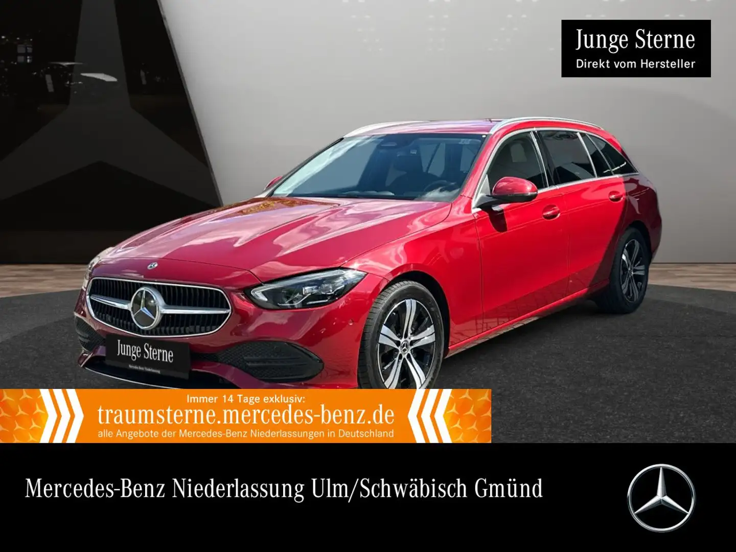 Mercedes-Benz C 220 d T AVANTG+LED+KAMERA+TOTW+KEYLESS+9G Rot - 1