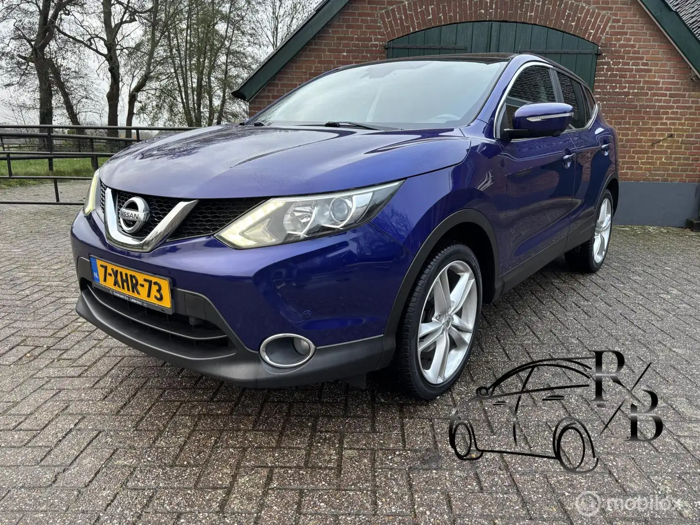 Nissan Qashqai 1.2 Connect Edition CAMERA NAVI AIRCO CRUISE PANOR Blauw - 1