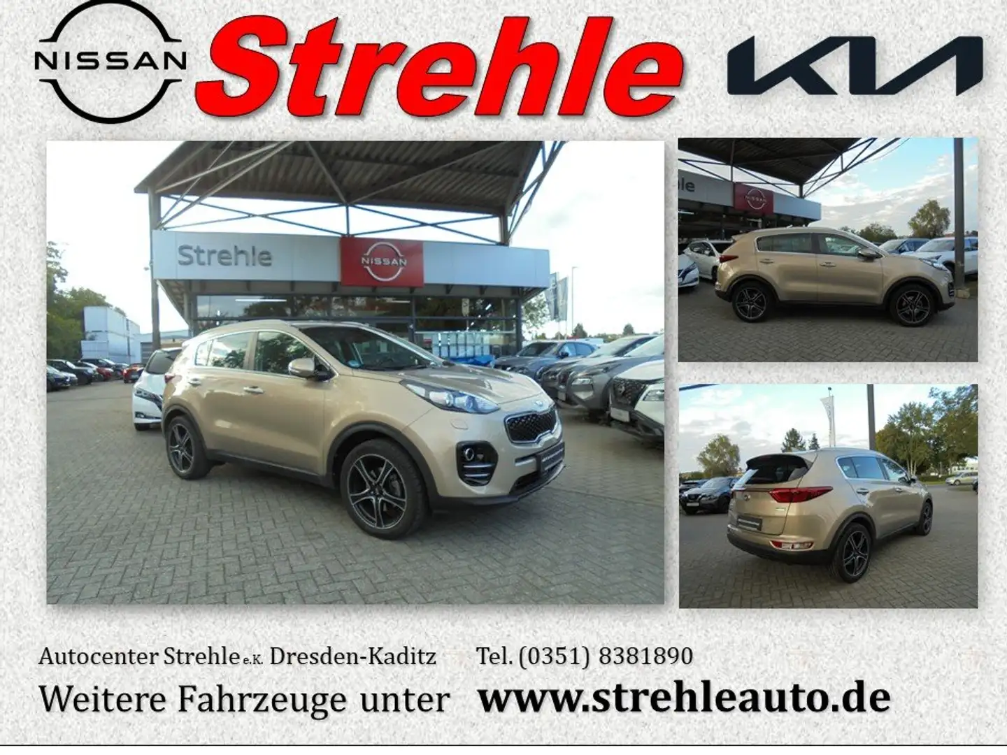 Kia Sportage Spirit 1.6 GDI 2WD 6MT JBL Navi Tempomat Bi-Xenon Bronze - 1
