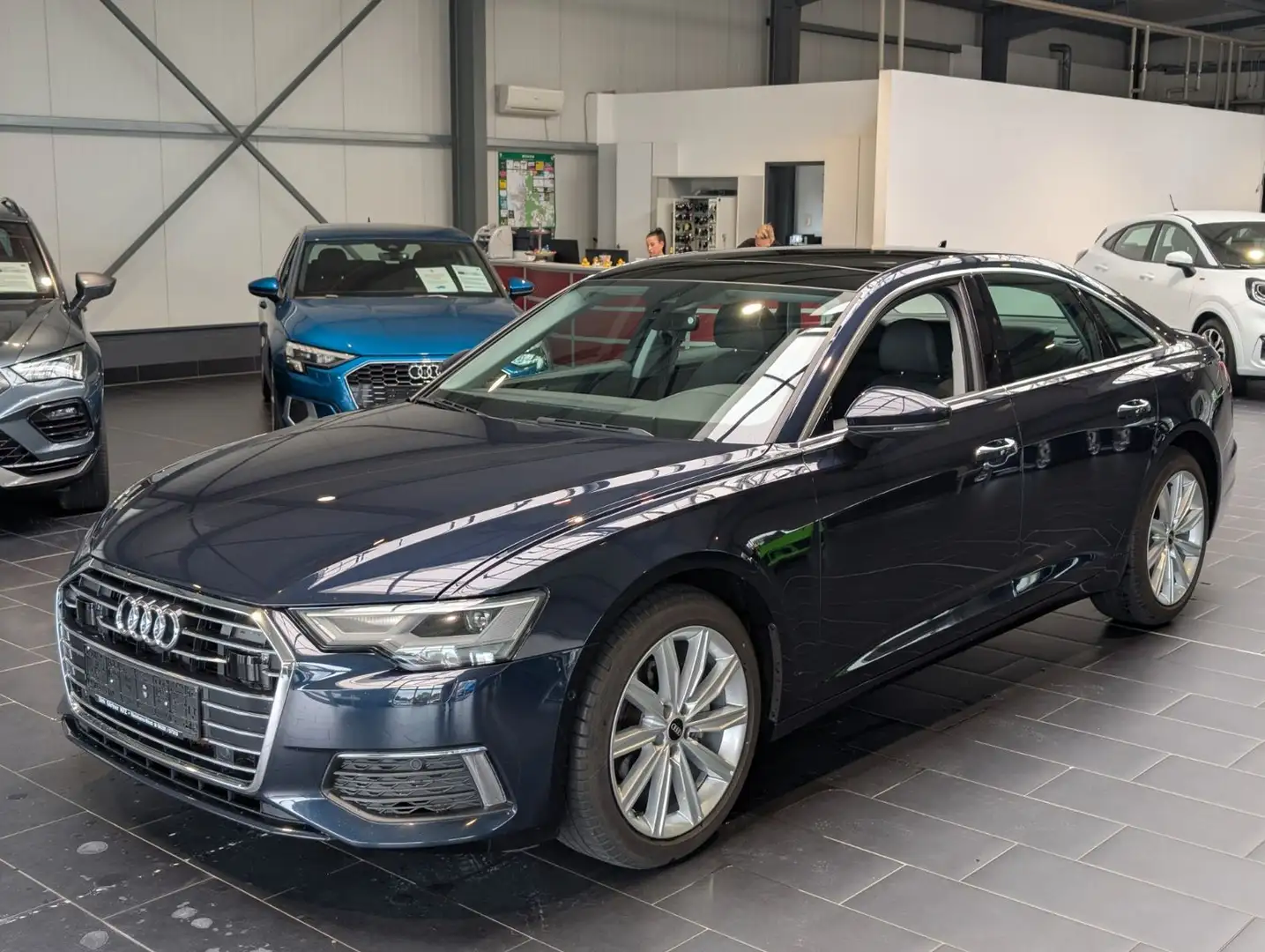 Audi A6 35 TDI S tronic design Lim. Navi 8-fach Blau - 1