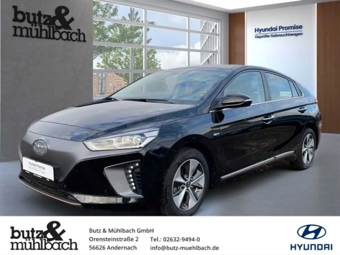 Hyundai IONIQ Elektro Premium Schwarz - 1