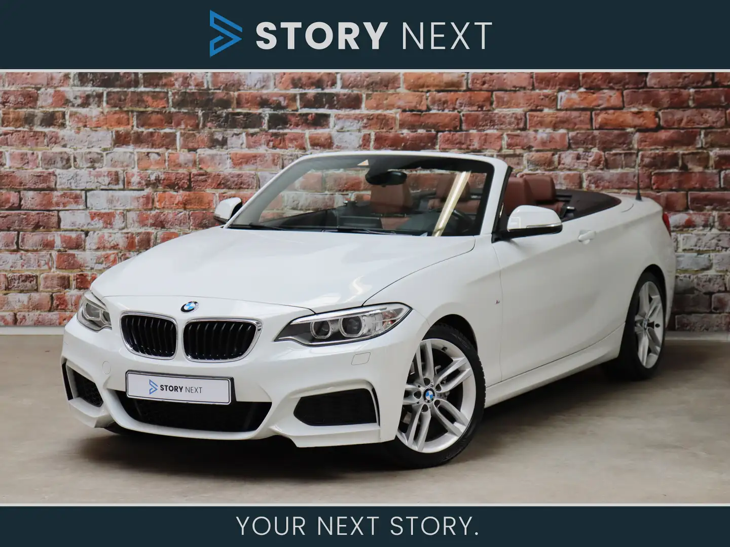BMW 218 2 Serie Cabrio 218i High Executive M Sport Pakket Blanco - 1
