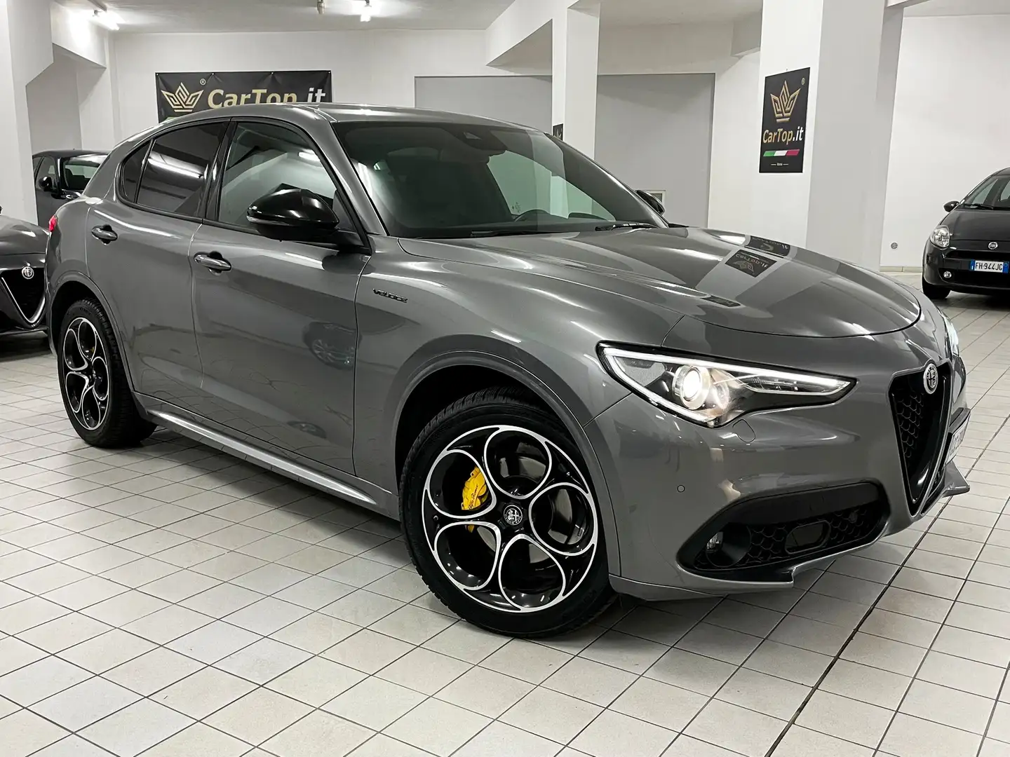 Alfa Romeo Stelvio 2.2 TD 210 CV VELOCE Q4 SOSPENSIONI REGOLABILI Grigio - 2
