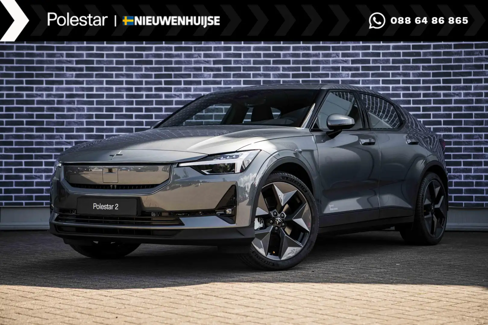 Polestar 2 Long Range Single Motor Plus 82 kWh 20" Pro | Nieu Grijs - 1