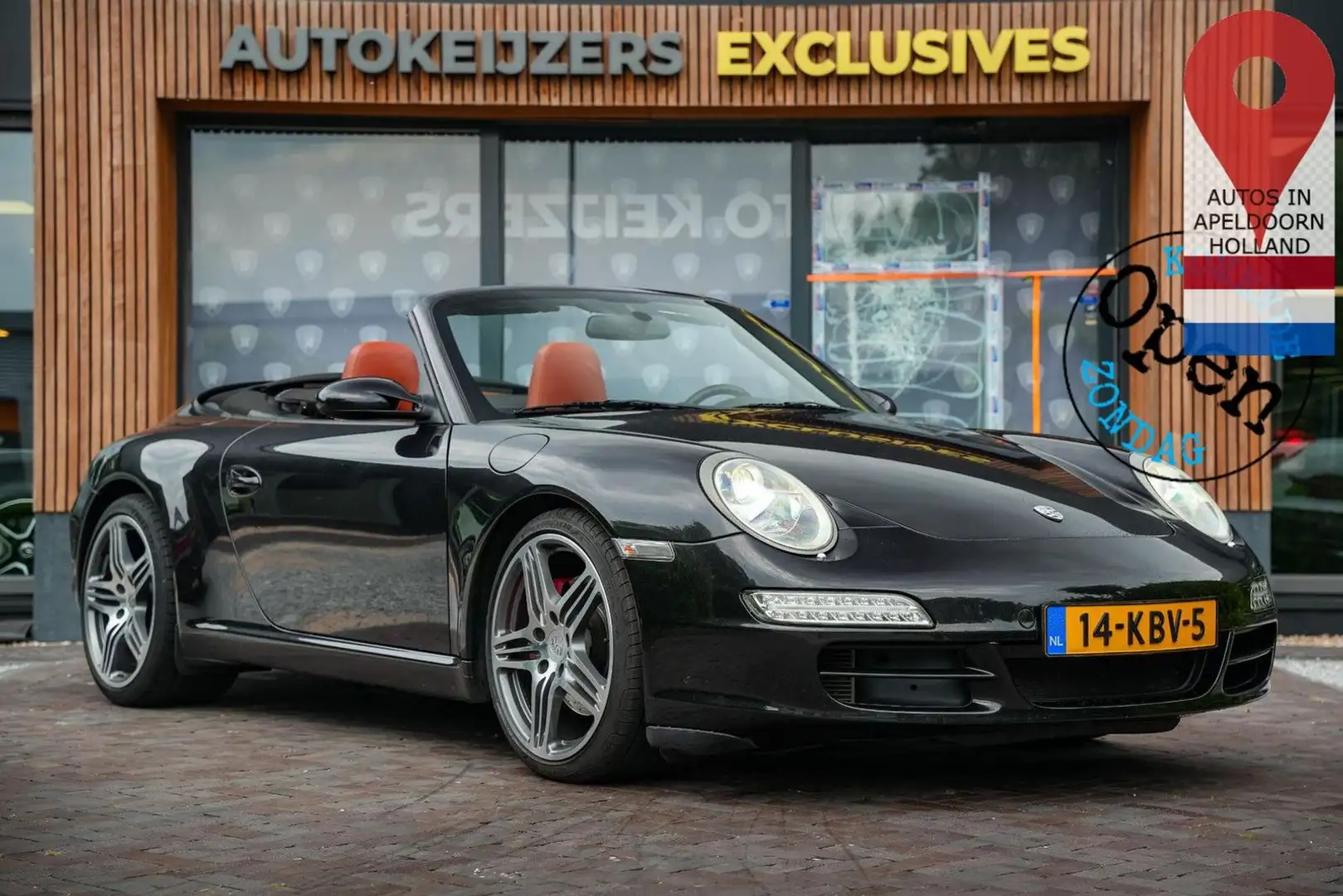 Porsche 997 Cabrio 3.8 Carrera S klima Cruise 355PK! Schwarz - 1