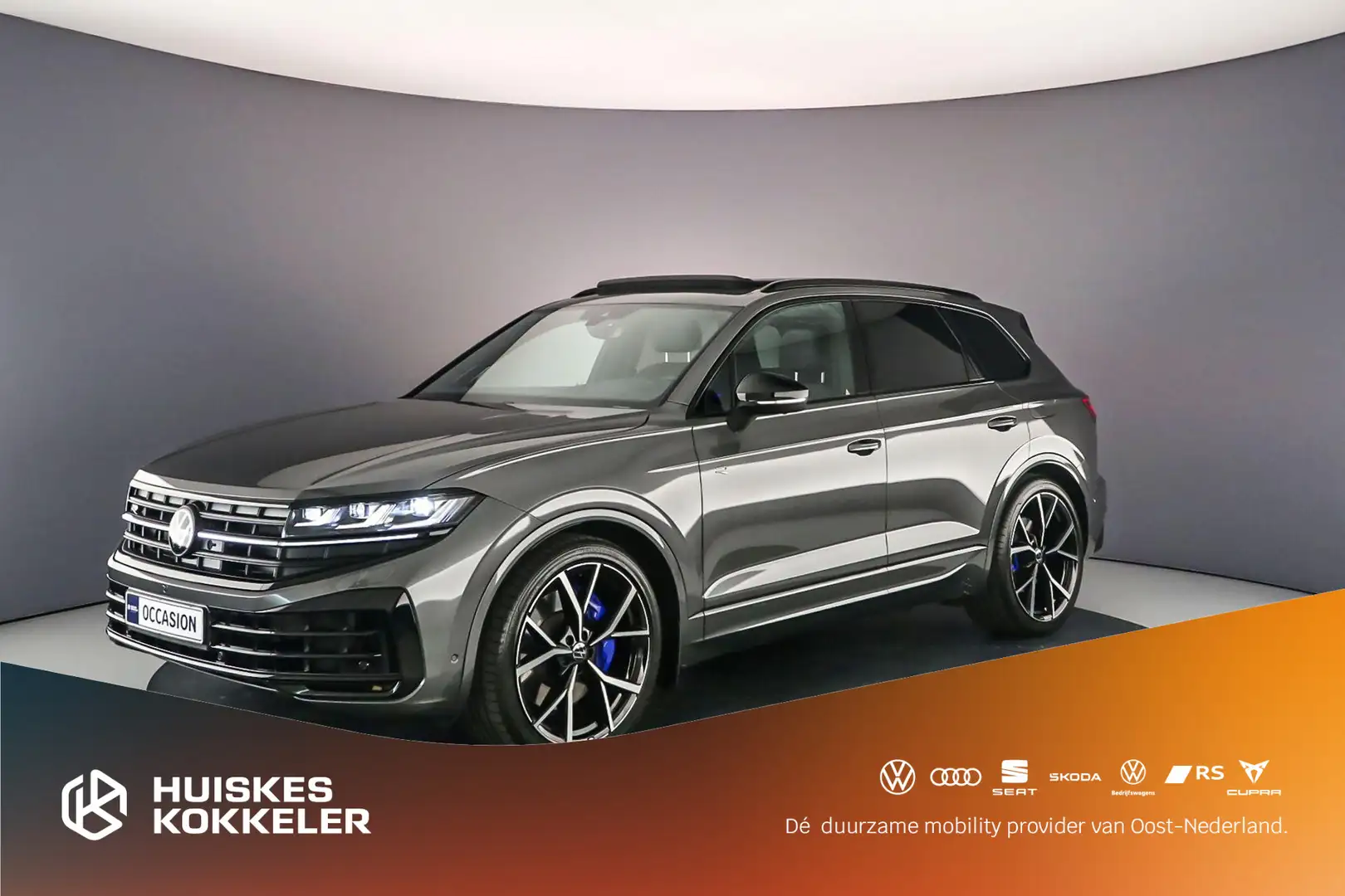 Volkswagen Touareg R 3.0 TSI eHybrid 462pk Tiptronic Trekhaak, Panora Grijs - 1