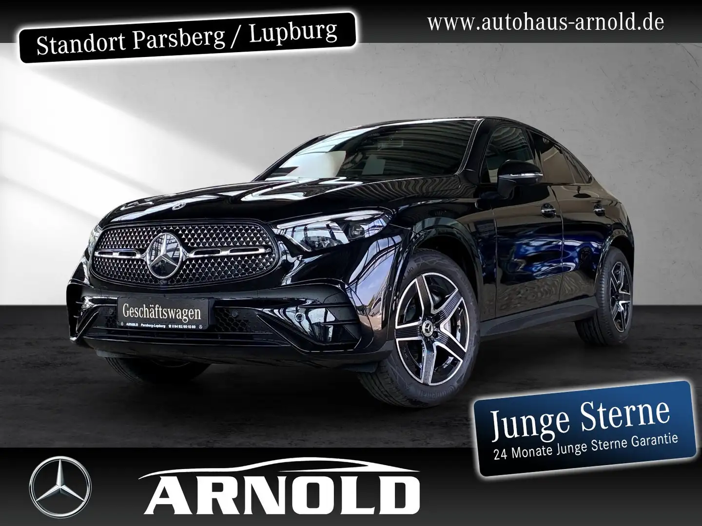 Mercedes-Benz GLC 220 GLC 220 d 4M Coupe AMG Line Distr Pano 360° AHK Schwarz - 1