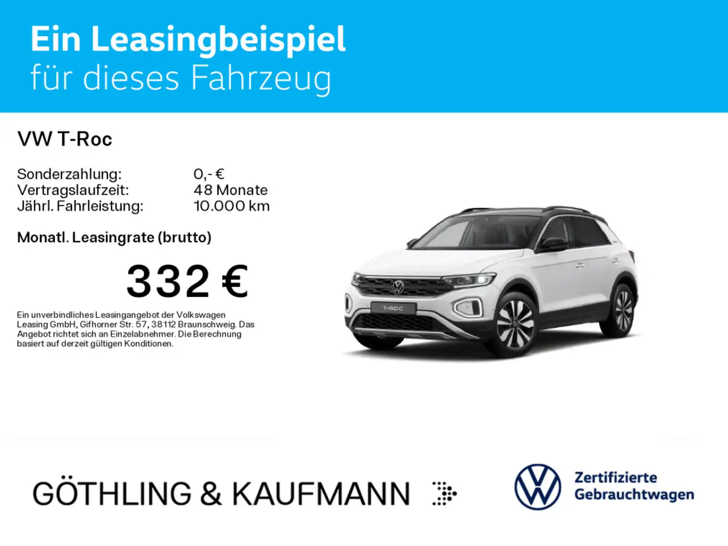 Volkswagen T-Roc 2.0 TDI DSG GOAL*LED*AHK*DIGITAL*NAVI*KAME Weiß - 2