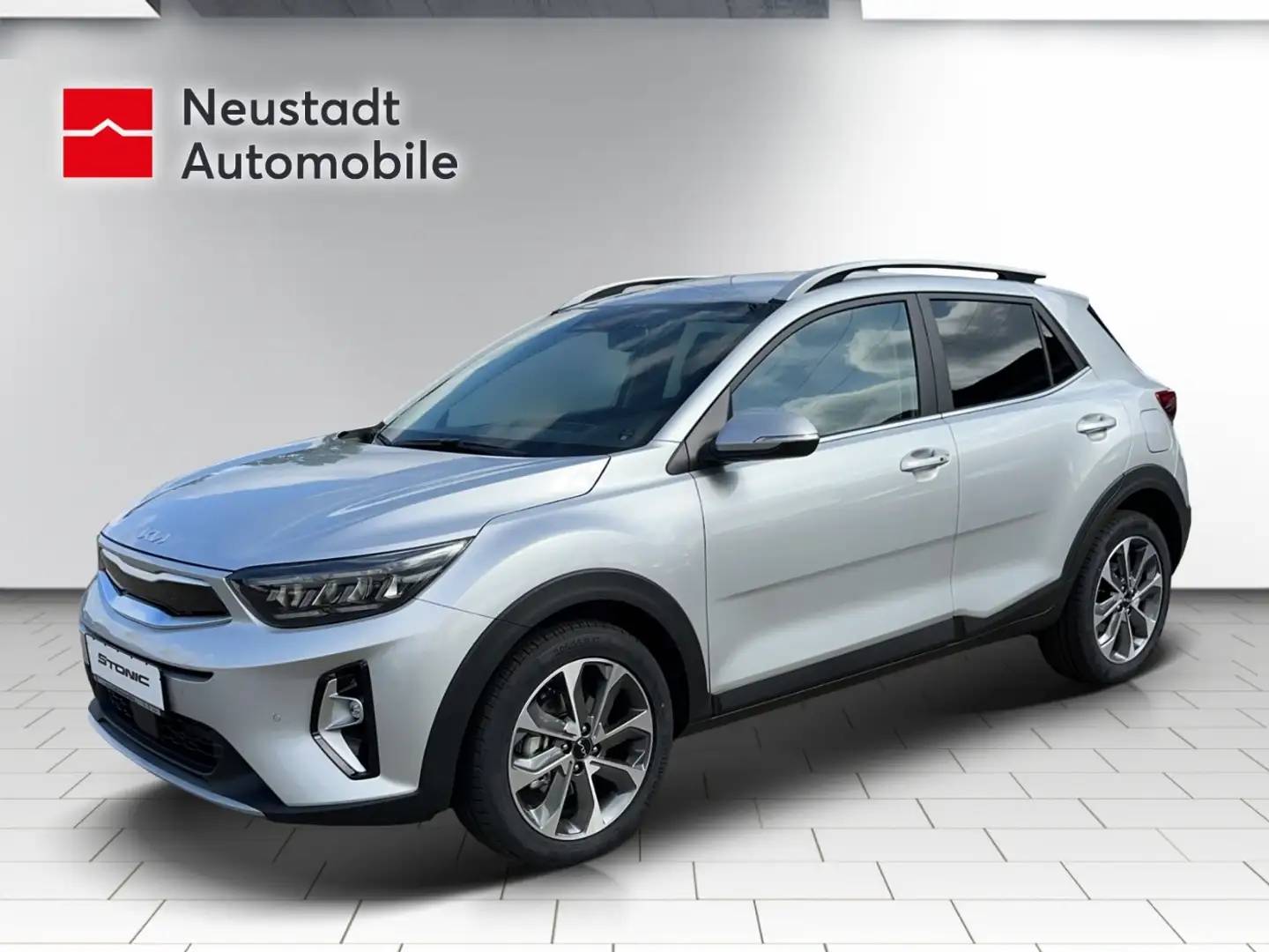 Kia Stonic Spirit 1,0 T Klima,Navi,ZV Silber - 1