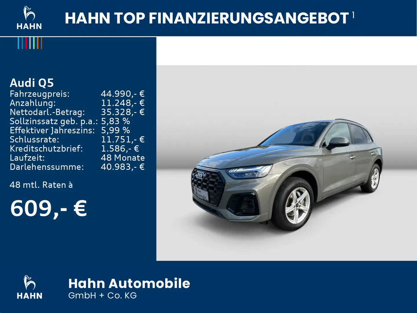 Audi Q5 40 2.0TDI qu s-line s-tronic LED ACC CAM AHK Grey - 2