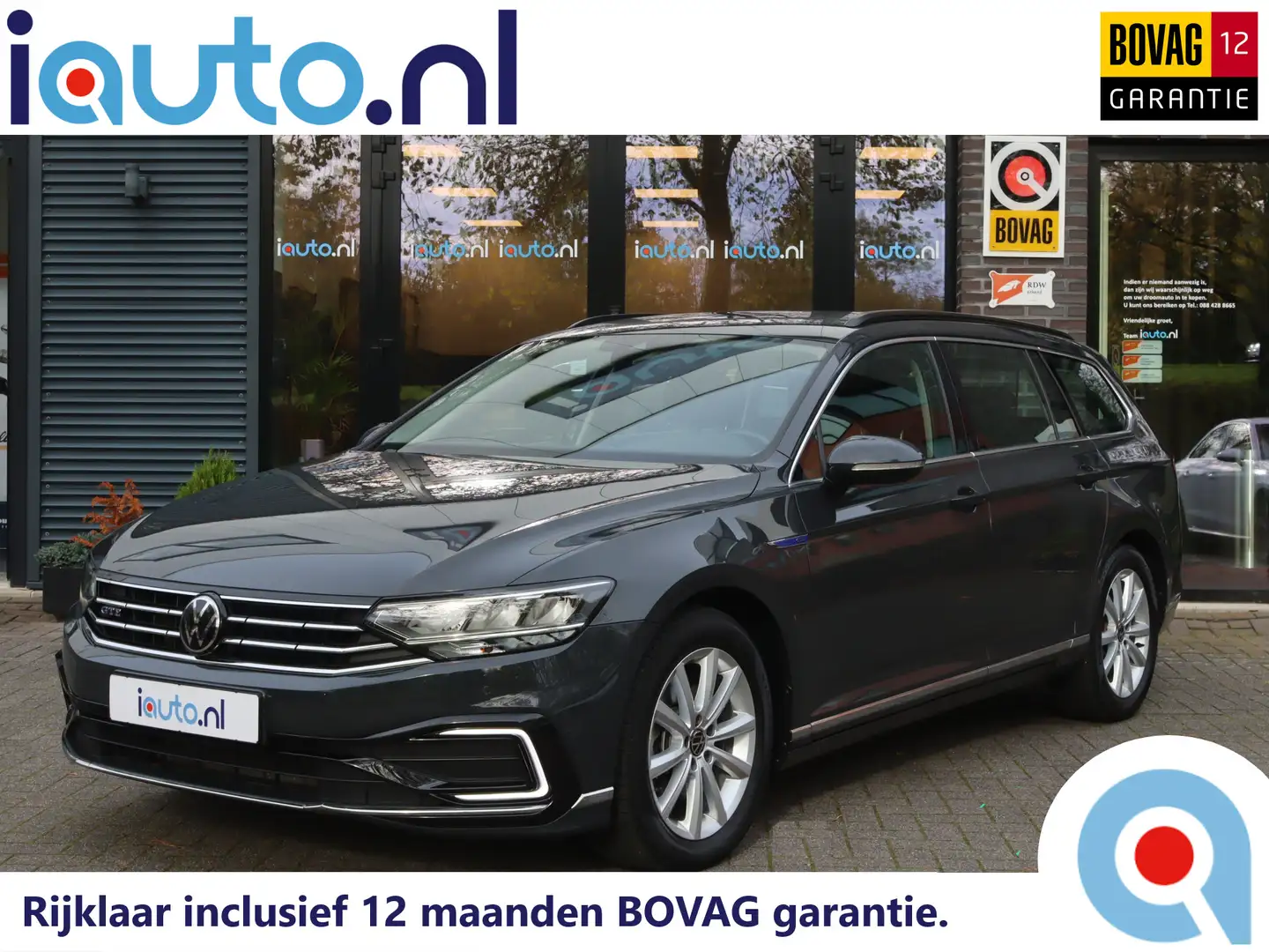 Volkswagen Passat Variant 1.4 TSI PHEV 160kW GTE LED/ACC/Navi/App-Connect/17 Grijs - 1