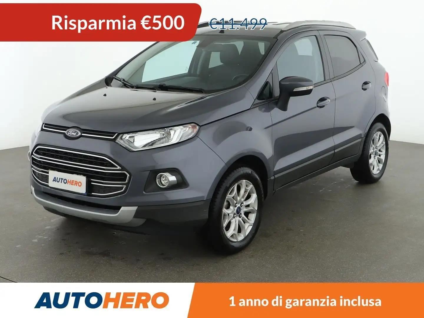Ford EcoSport 1.5 Ti-VCT Titanium 110 CV Grigio - 1