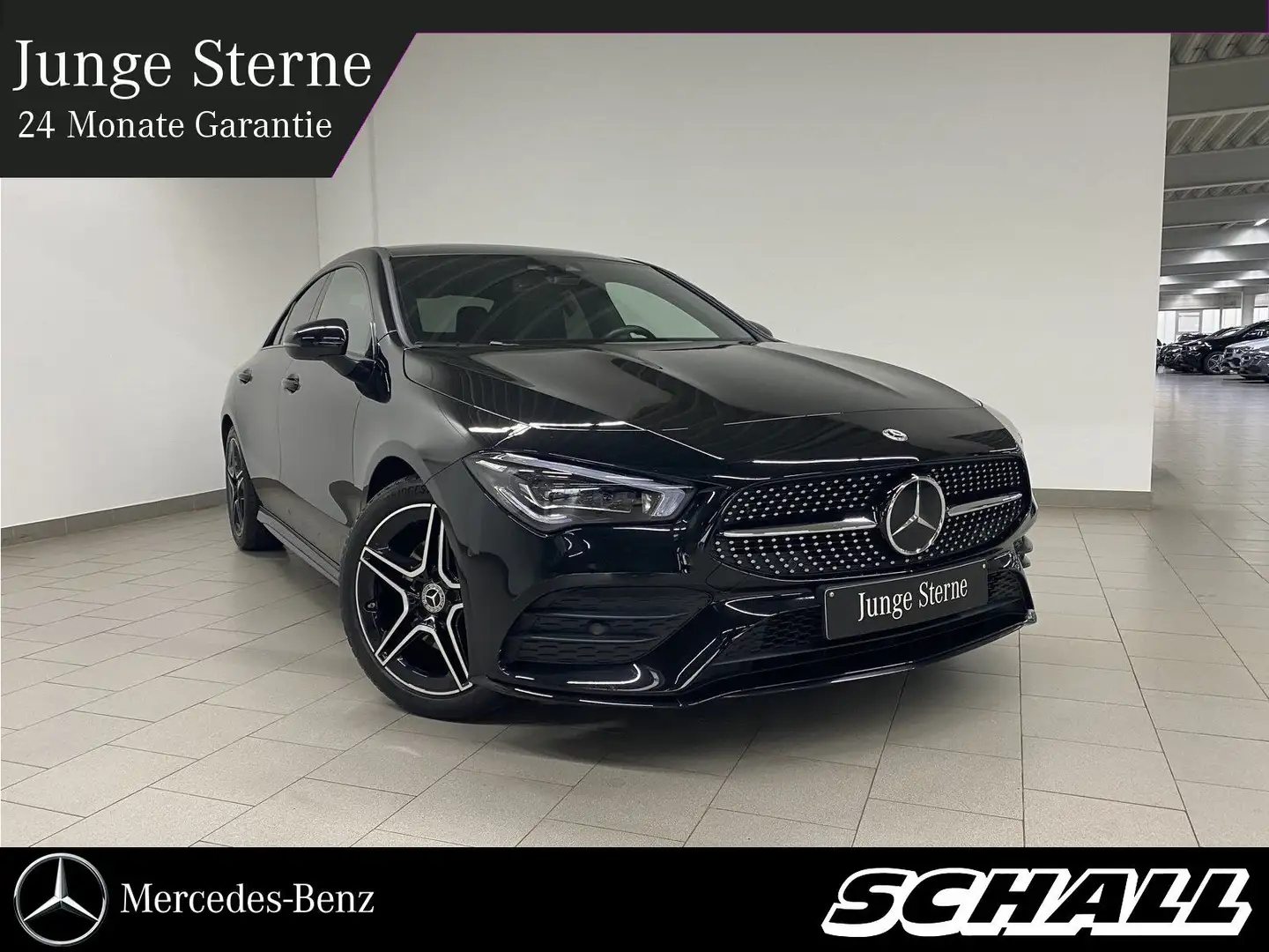 Mercedes-Benz CLA 220 d AMG+NIGHT+PANO+DISTR+AHK+KAM+AMBI+18" Schwarz - 1