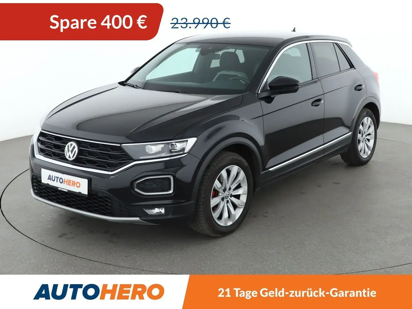 Volkswagen T-Roc 2.0 TSI Sport 4Motion Aut.*NAVI*LED*PDC* Schwarz - 1