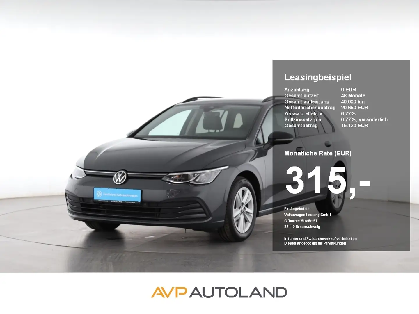 Volkswagen Golf Variant Golf VIII Variant 2.0 TDI DSG Life | NAVI | LED Grau - 1
