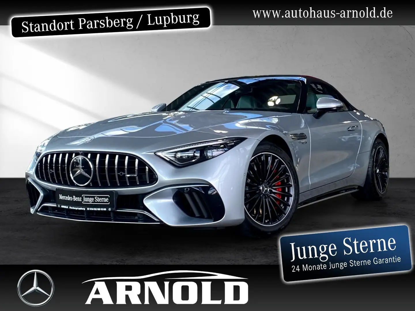 Mercedes-Benz SL 55 AMG Mercedes-AMG SL 55 4M+ Premium+ 360° Perf-Sitze Silber - 1