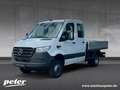 Mercedes-Benz Sprinter 519 CDI 4X4 Doka Pritsche 9GT+STHZG+AHK Wit - thumbnail 1