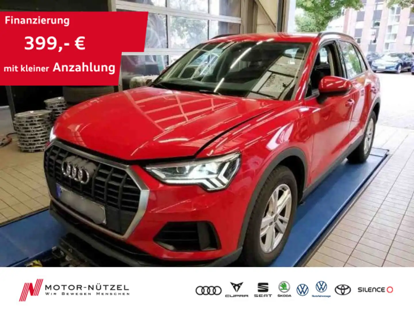 Audi Q3 45 TFSI e S-TR MATRIX+NAVI+AHK+GRA+DAB+SONOS Rot - 1