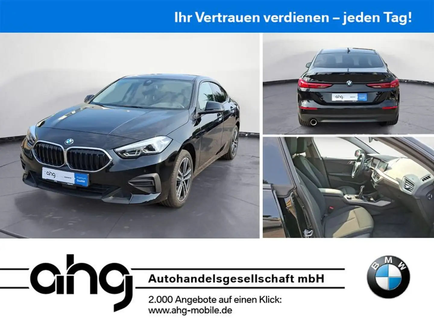 BMW 218i Gran Coupe Advantage PDC Sitzhzg. Vorn Schwarz - 1