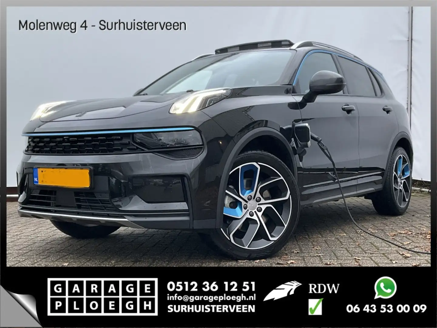 Lynk & Co 01 1.5 262PK PHEV Zwarte hemel 360° StoelVerw. Panora Nero - 1