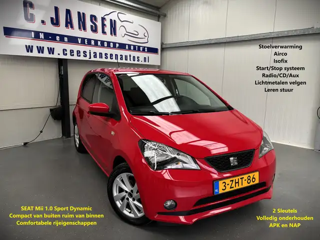 SEAT Mii 1.0 Sport Dynamic Nette auto! | Airco | Voorstoele