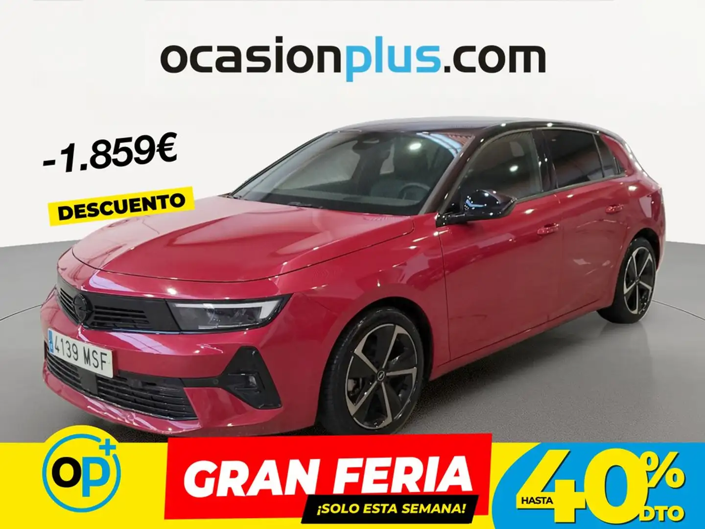 Opel Astra 1.5D DTH S/S GS Aut. 130 Rojo - 1