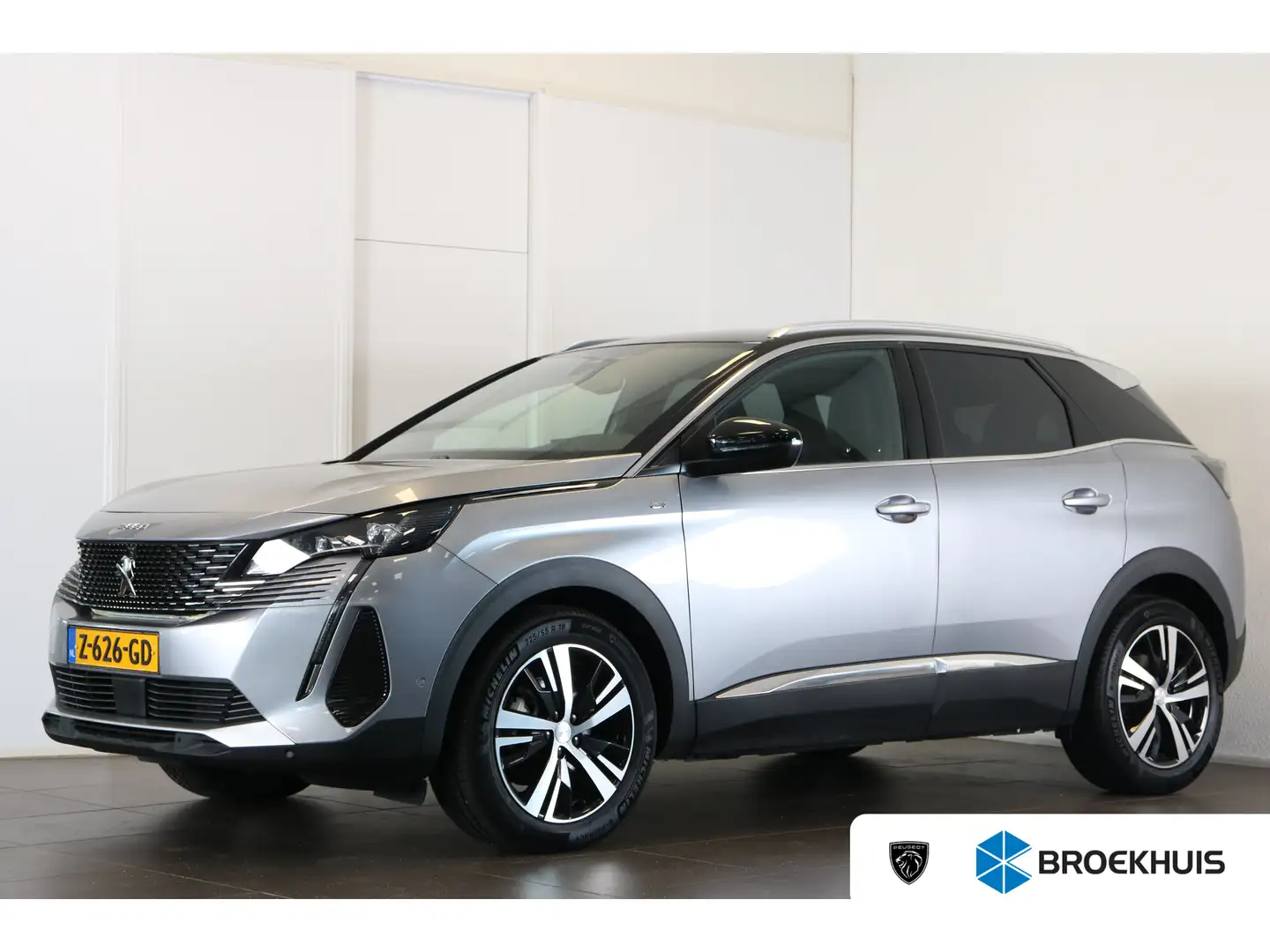 Peugeot 3008 1.2 Hybrid GT 136 | Navi | Clima | Adaptive Cruise Grijs - 1