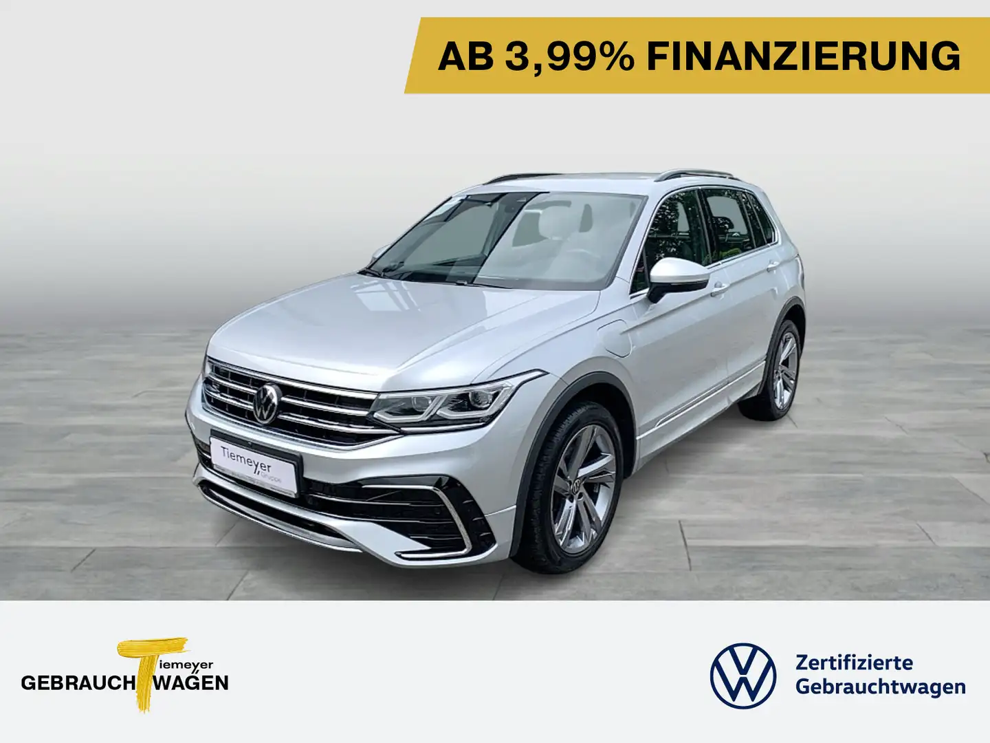 Volkswagen Tiguan eHybrid R-LINE LM19 AHK NAVI-PRO MATRIX Silber - 1