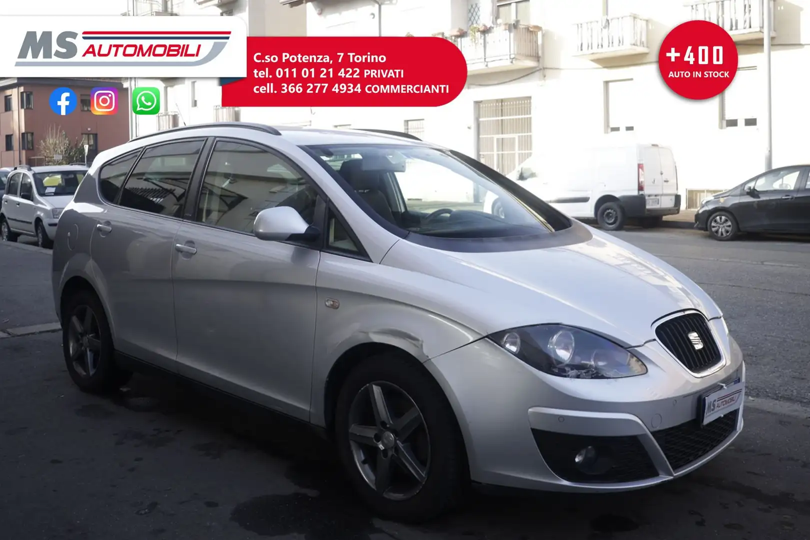SEAT Altea Seat Altea XL 1.6 Style BI FUEL I-Tech Unicopropr Grijs - 1