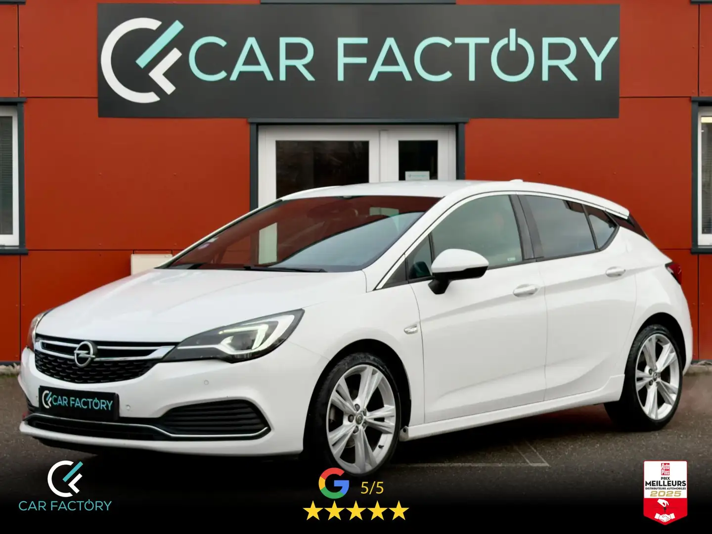 Opel Astra 1.4 Turbo 150 BVA S OPC Line  1ère Main Matrix IntelliLux LED Carplay Caméra Garantie Blanc - 1