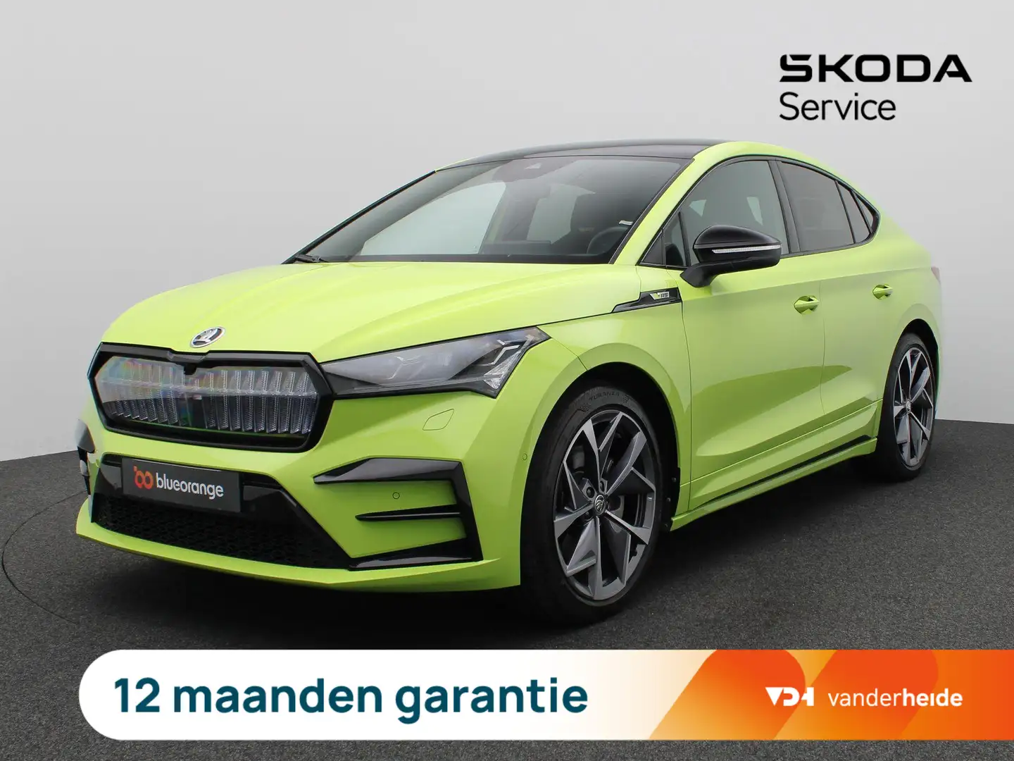 Skoda Enyaq Coupé 80 RS 300PK Aut. SOH 95% Panoramadak, Achter Зелёный - 1