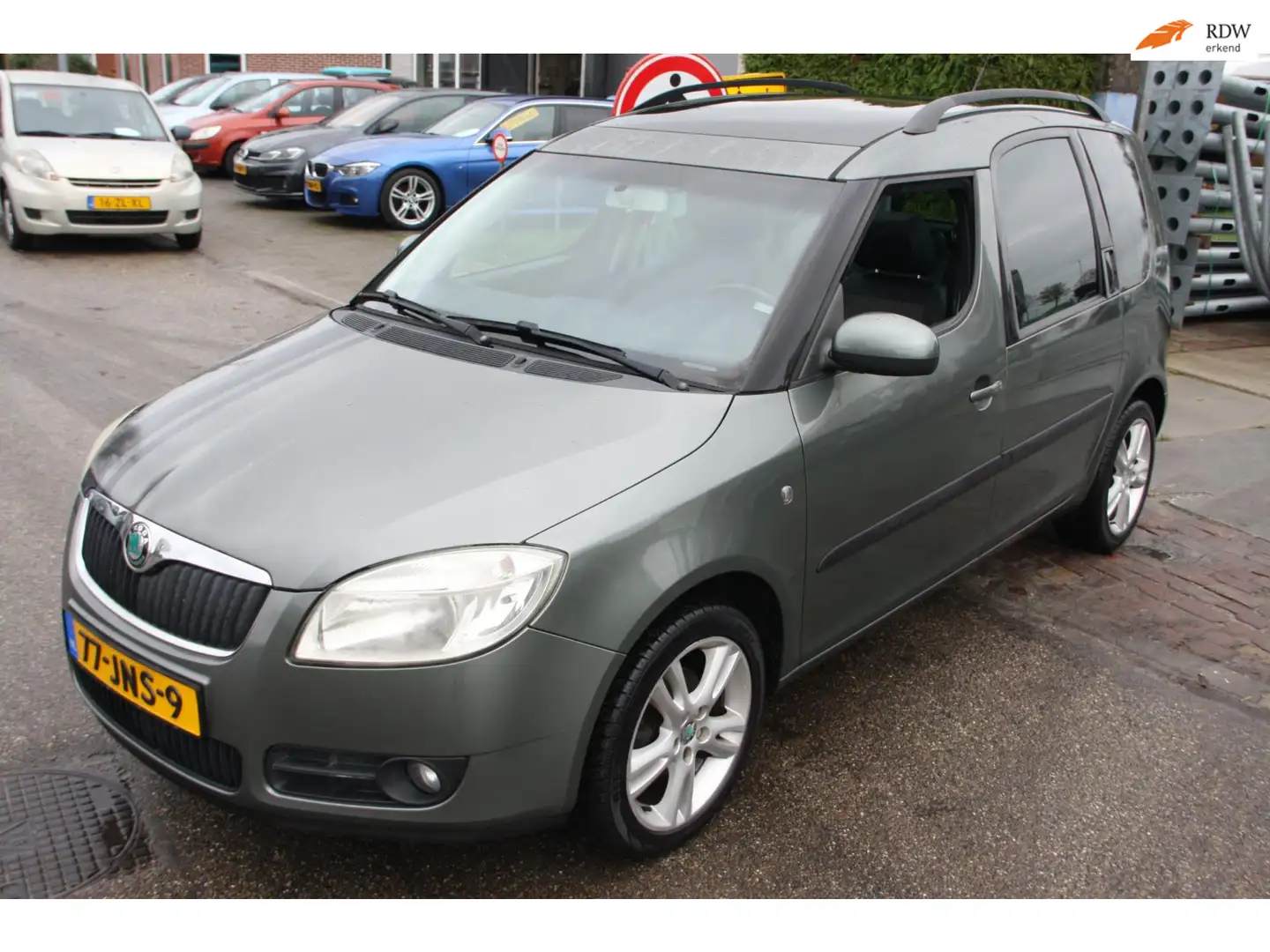 Skoda Roomster 1.2 Trekhaak,Lichtmetalen velgen,Airco! Groen - 1