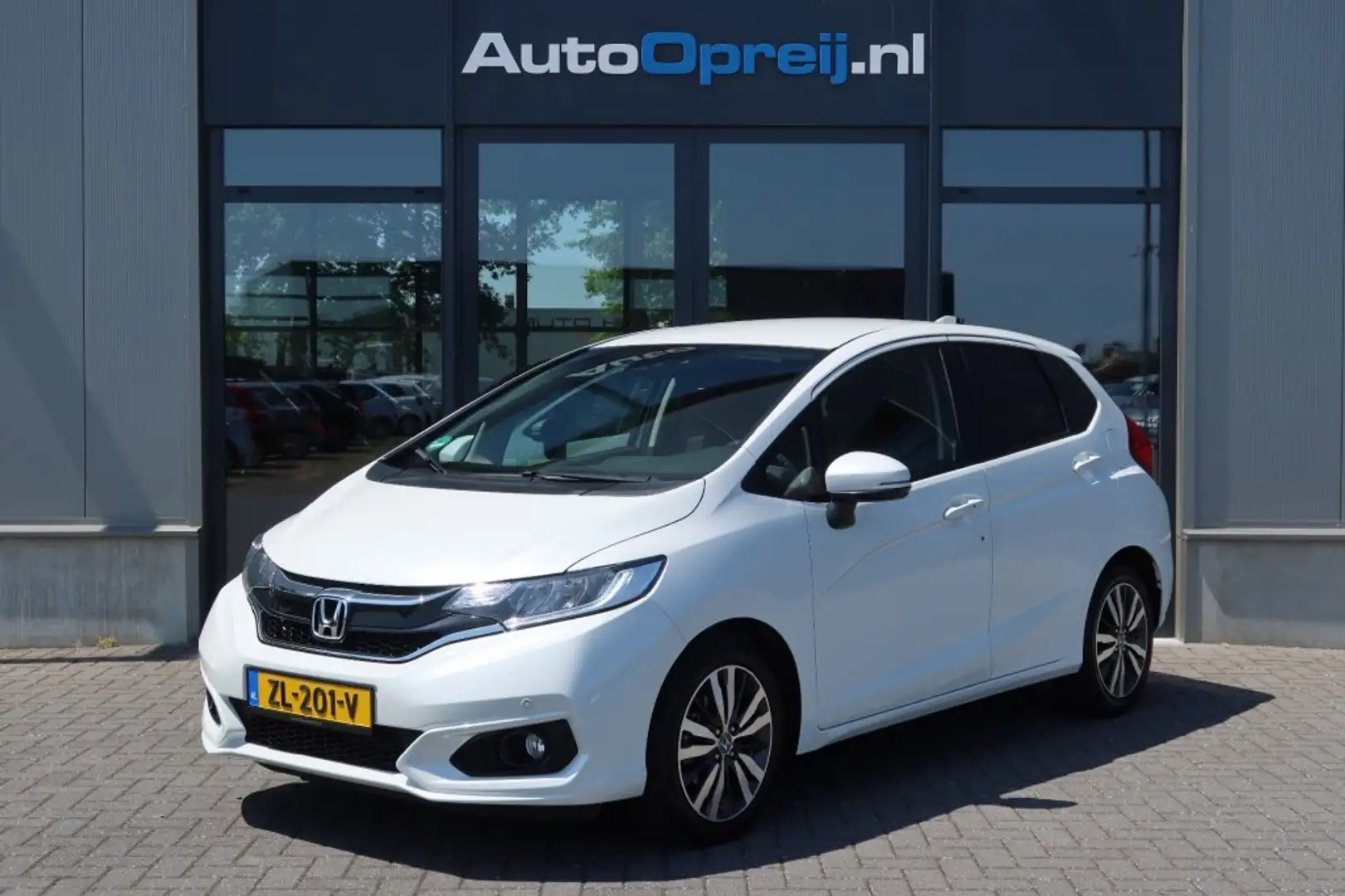 Honda Jazz 1.3 i-VTEC AUTOMAAT Elegance Clima, NAVI, Camera, Wit - 1