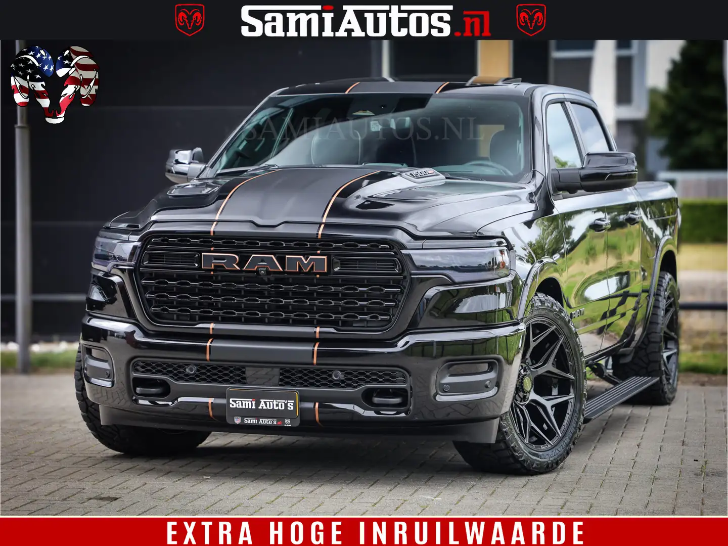 Dodge RAM 1500 Limited SPORT H.O 540HP 706Nm | Massage + Ful Zwart - 1