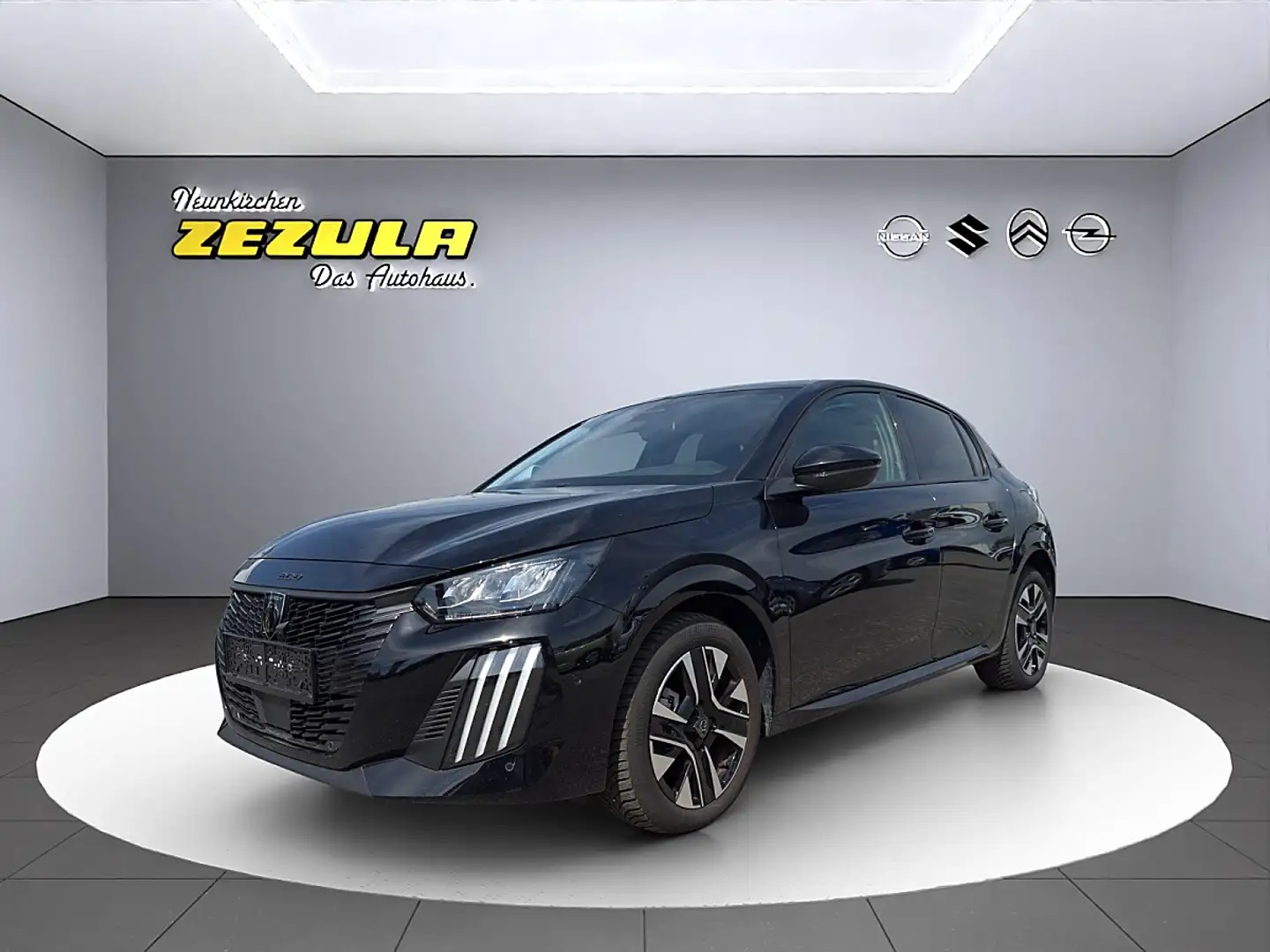 Peugeot 208 Hybrid 100 e-DCS6 Allure Schwarz - 1