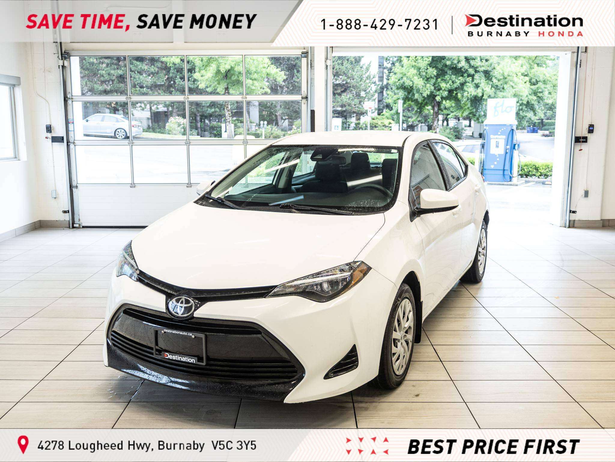 ALPINE WHITE 2018 Toyota Corolla Sedan Front-Wheel Drive Automatic