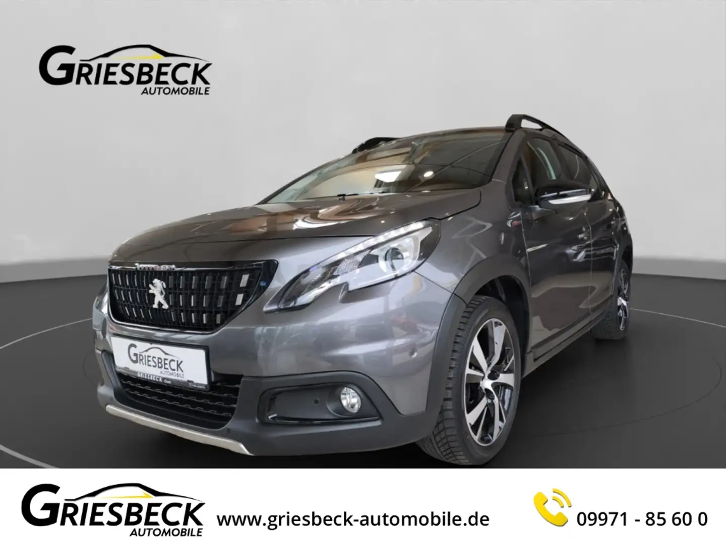 Peugeot 2008 Allure 1.2 PureTech 130 EU6d Navi Leder Apple CarP Grigio - 1
