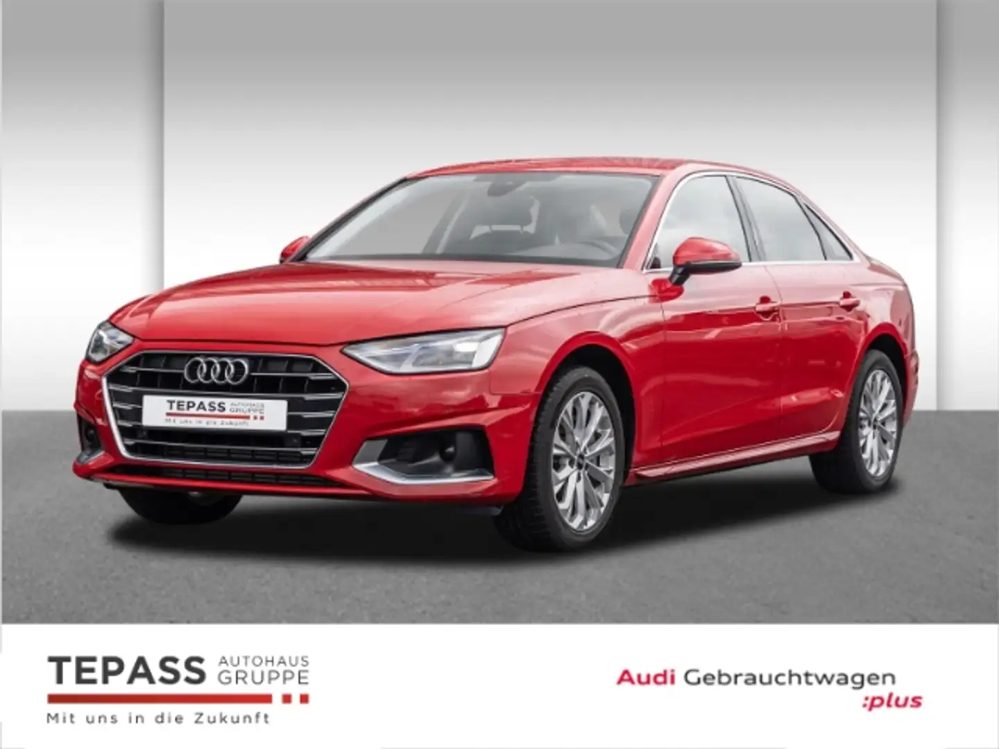 Audi A4 Limousine 40 TFSI S TRONIC ADVANCED NAVI SHZ PDC M Rot - 1