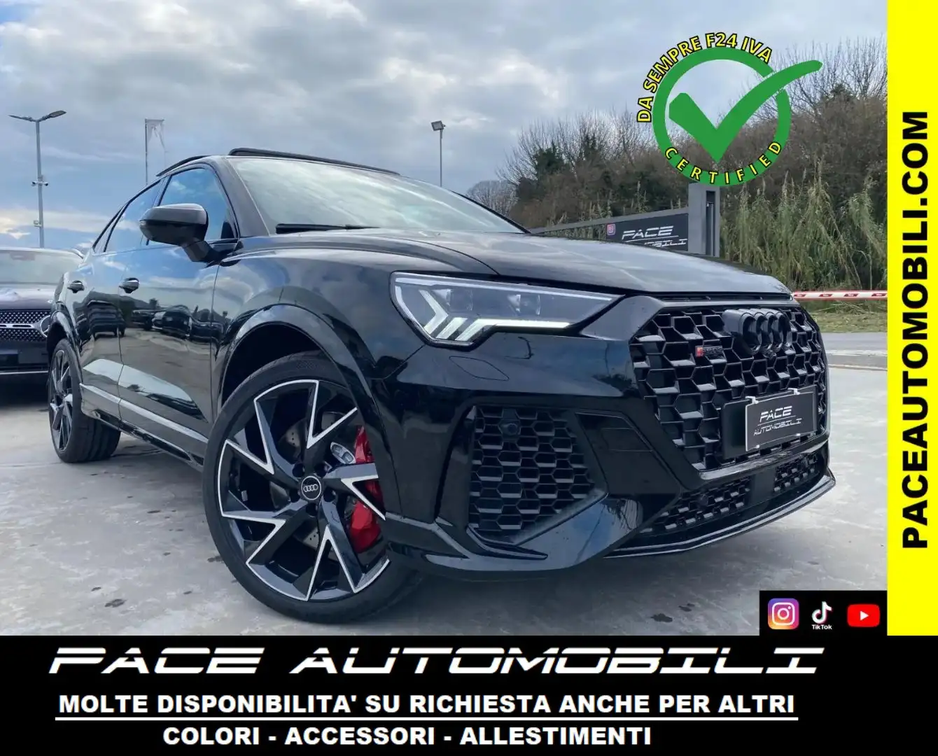 Audi RS Q3 B&0 MATRIX SPORTBACK SPB TETTO PELLE PDC KAMERA Nero - 1