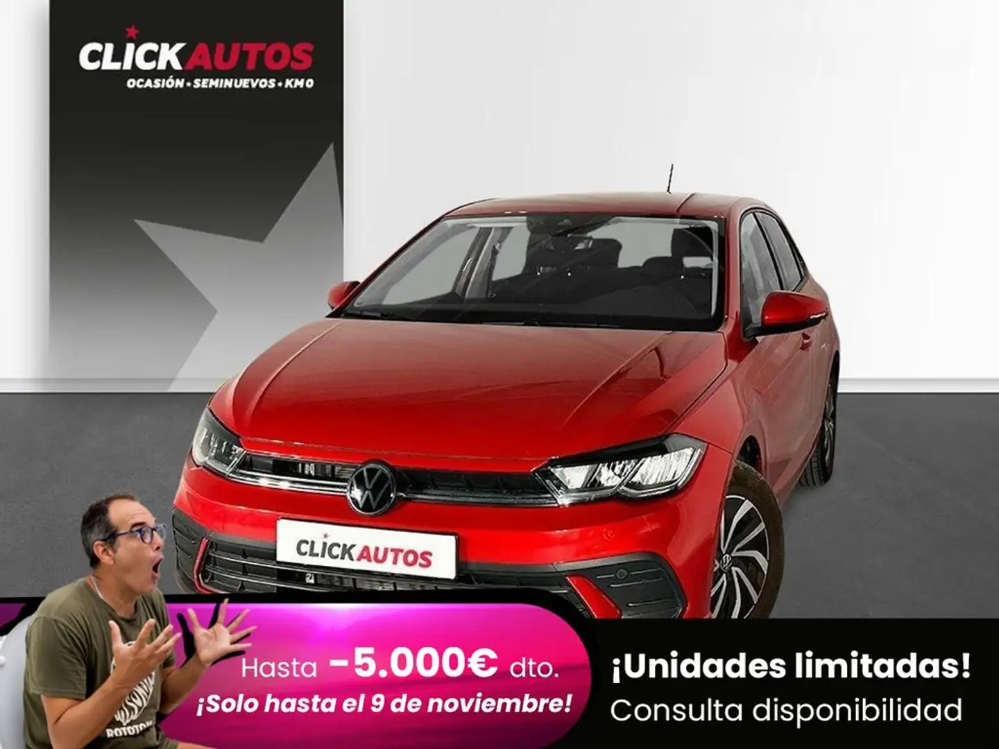 Volkswagen Polo 1.0 TSI Life 70kW Rouge - 1